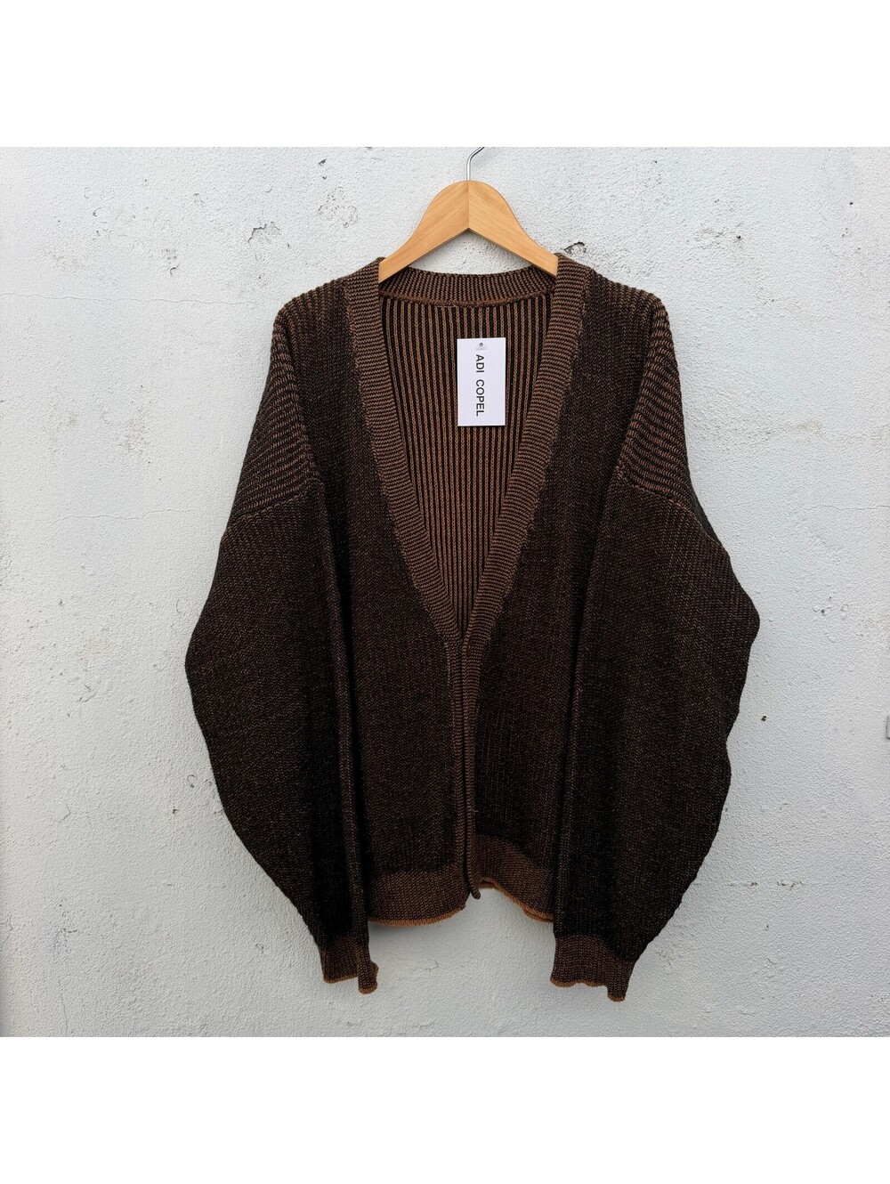 Vintage 90s 2 Tone Button Down Cardigan Knit Sweater